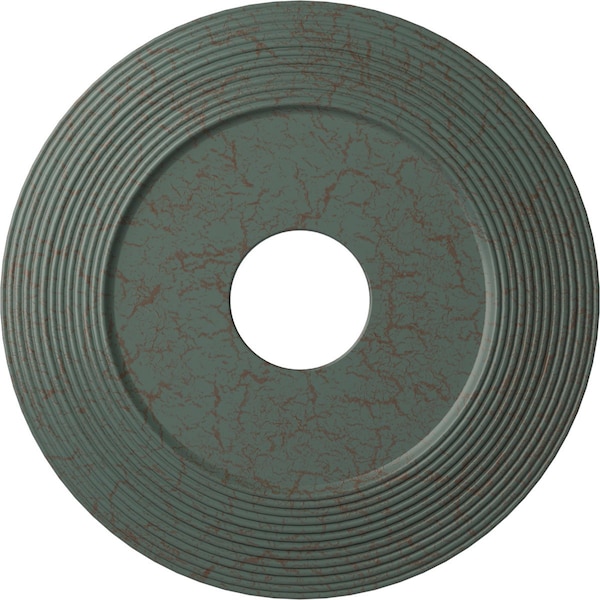 Ekena Millwork Adonis Ceiling Medallion (Canopies up to 10 1/4"), 16 1/8"OD x 3 5/8"ID x 1"P, Cloud Burst Crackle CM16ADCBC - main
